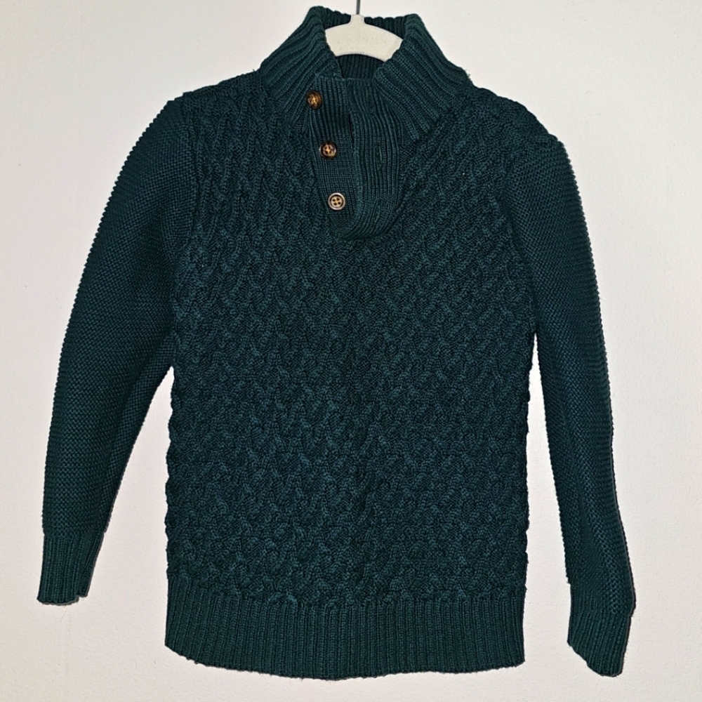 GYC | XXS (2-3Y) | Hope & Henry | Cable Knit Shawl Collar Sweater